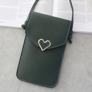 TAS TRANSPARAN DOMPET SELEMPANG KULIT HP WANITA SLING BAG CEWEK TOUCH SCREEN HANDPHONE MURAH IMPORT GROSIR - SLP078