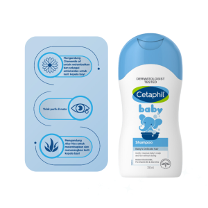 Cetaphil Baby Wash & Shampoo Hair & Body Wash 2in1 Perawatan Sabun Mandi & Shampo Bayi Newborn