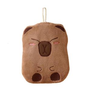 Capybara Kids Hand Towels Soft Microfiber Quick Drying Absorbent Washcloths for Kitchen and Bathroom