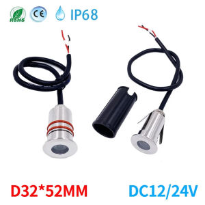LED stainless steel underground light pool lighting DC12V 24V square staircase path garden deck IP68 waterproofspotlight