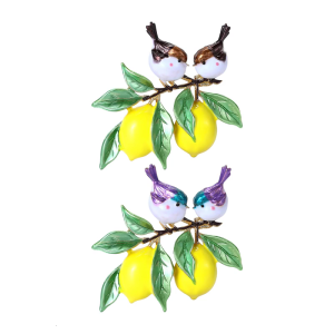 Modern Lemon Bird Brooch Enamel Pin Versatile Wearable Corsage Pin For Casual Event Holiday Outfits