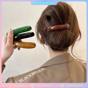 1PC Hair Claw Clip Soft Non Scratch Safety Elegant for Women Party Commute Beach Ponytail Hair Accessories Retro Twist Hair Clip Women Girls Sweeet Hairpins Solid Color Barrettes