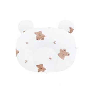 Gối cho bé thoáng khí cho 0-12 tháng Ergonomic đỡ đầu cho xe đẩy và ngủ polyester bông đệm trẻ sơ sinh