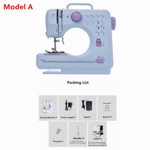 [Laguna Stock+COD] Mini Sewing Machine Electric 12 Stitches knitting machine replaceable presser foot motor sewing machine Automatic Stitches Household Sewing Machine