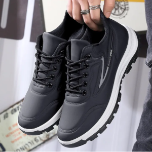 FC Mens Casual Shoes Waterproof Leather Anti-Slip  Running Shoes Wear-Resistant New Fashion Hiking Shoes Breathable Leather Sneakers#916