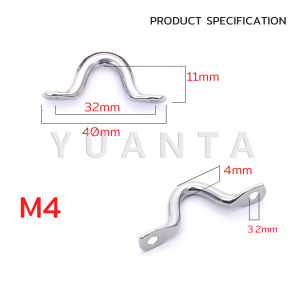 Yuanta 1 ชิ้น ที่จับสแตนเลสขนาดเล็ก มือจับเอียง มือจับโค้ง อานรูปตัวยู Stainless steel handle