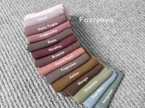 PLAIN SCARF /Jilbab Wanita Premium Model Plain Scarf Terbaru 2025 Bonus Pouch / Kerudung Segi Empat Premium / Kerudung Dewasa Dan Remaja (Hijab Segiempat Malay Oval Polycotton Bella Square Premium) Kerudung Mudah Tegak / Termurah Terlaris