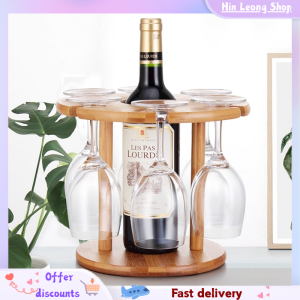 Nordic style solid wood creative upside-down wine glass rack hanging ornaments for home wine glasses european simplicity
