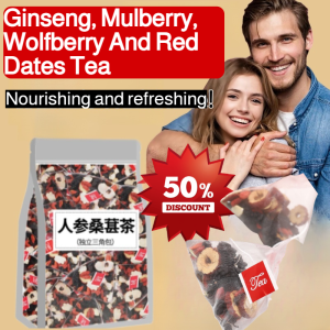 💕Men's Gas Station💕Ginseng Mulberry Wolfberry and Red Dates Tea Independent Tea Bag Beauty and Health Nourishing Refreshing Anti-Fatigue Staying up Late Energy