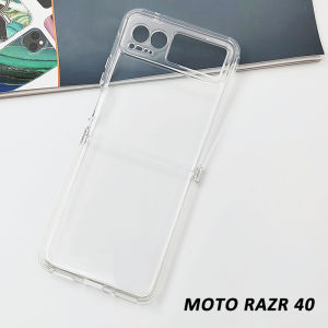 For Motorola Razr 40 Ultra Casing Clear Soft TPU Anti-fall Back Phone Case Cover