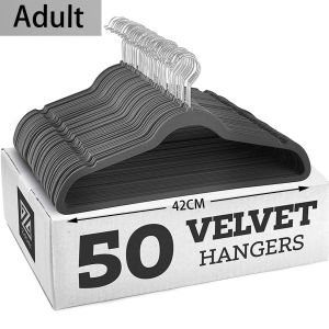 50 pieces 20 pieces 10 pieces etc. velvet hanger beige ivory elegant design [15 colors to choose from]