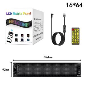 LED Eyes for Truck RGB LED Matrix Panel Car Dashboard DIY Programmable Bluetooth APP Control Scrolling Light Lampu Lori