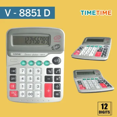 Kalkulator V 12 Digits BESAR JUMBO AWET MURAH FREE BATERAI