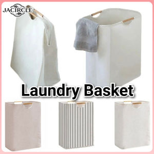 JACIRCLE Collapsible Laundry Basket Waterproof Dirty Clothes Storage Basket with Handle Toy Storage