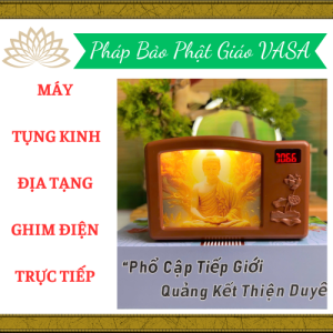 Máy Tụng Kinh Địa Tạng Trọn Bộ Có Hình Phật Thích Ca Ghim Điện Trực Tiếp