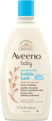 Sữa tắm bé tạo bọt Aveeno Baby dành cho da nhạy cảm với chiết xuất yến mạch (568ml)