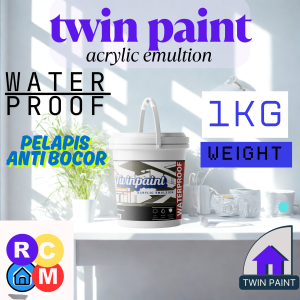 cat tembok twin paint waterproof 1 kg cat pelapis anti bocor
