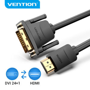 [COD]Vention สาย HDMI to DVI DVI-D 24 + 1 Pin รองรับ 1080P 3D สาย HDMI ความเร็วสูงสำหรับ LCD DVD HDTV XBOX Projector PS3