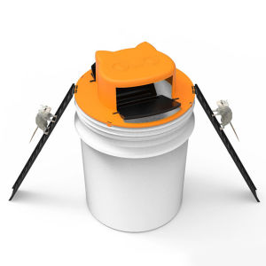 Rat Trap Bucket Mouse Bucket Trap cage Super Sensitive Mouse Trap Cage Rat Trap mouse trap can be reused indoor and outdoor kitchen room Reset Mousetrap Flip Mousetrap Rat Killer Glue Board