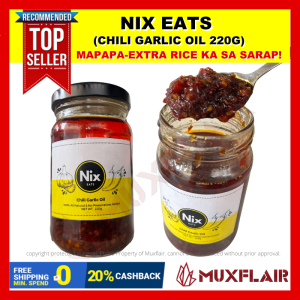 Nix Eats Chili Garlic Oil/CHILI GARLIC Oil Sauce Crispy No Preservatives Keto Friendly Legit Sizzling HoT/Chili Garlic