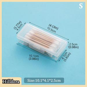 [Hilldora] กล่องยาแบบพกพาสำหรับเดินทางกล่องใส่สำลีกล่องใส่เครื่องประดับไหมขัดฟันกันฝุ่นกล่องเครื่องประดับ