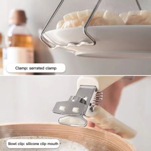 Home Signature Anti-scalding Clip Bowl Clip Household Kitchen Tray Holder Plate Clip Bowl Clip Anti-Hot slip Insulation Pad Grab Casserole