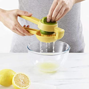 Lemon Tongs Manual Juicer with Rotatable Button Extruder Orange Lemon Press Juicer Juicing Tools