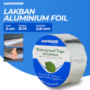 Lakban Aluminium Foil 10m Meter x 5cm Waterproof Anti Panas Bocor Tape Butyl 0.8mm S549