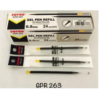 [24 PCS ] ISI PEN GEL JOYKO GPR 263 / REFILL PULPEN JOYKO