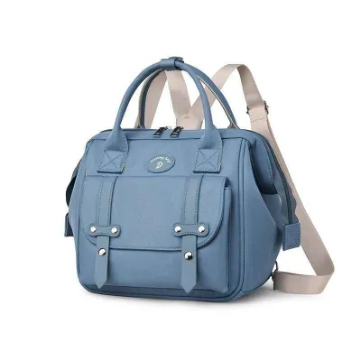 Multi-Function Mommy Bag Waterproof Oxford Fabric Diaper Bag Backpack Large Capacity Insulated Baby Bottle Holder with Stroller Straps