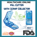 [Healthcare.Online Pharmacy] FULLICON Pill Cutter With Scrap Cellector  1 Unit (BPA FREE) (FDA Approved) Pemotong Tablet. 