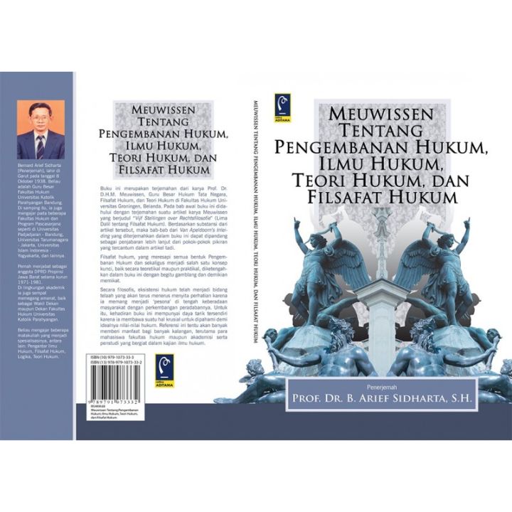 Meuwissen Tentang Pengembanan Hukum Ilmu Hukum Teori Hukum dan Filsafat Hukum - Arief Sidharta - RF