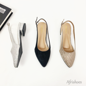 Gav Naysila Sandal Heels Mules Wanita Pesta 3cm