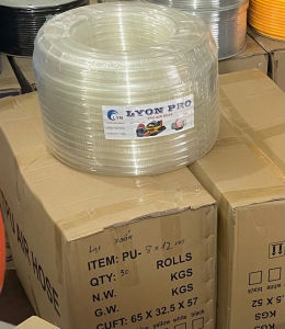 Ống Khí Nén PU Phi 8 (Dài 30m) Kèm Bộ Đầu Nối Nhanh Inox Cao Cấp