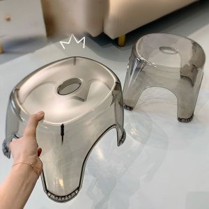 【HHarbour】เก้าอี้พลาสติก เก้าอี้ห้องน้ำ เก้าอี้เตี้ย เก้าอี้โปร่งใส เก้าอี้อะคริลิ เก้าอี้รองเท้า เก้าอี้ซักผ้า