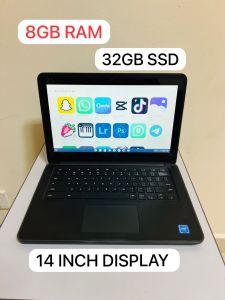 New Dell Chromebook 14-Inch Display 8GB RAM 32GB SSD with Play Store - High-Quality Gaming Laptop