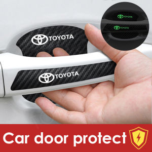 8Pcs/Set For Audi carbon fiber luminous film stickers universal Car door bowl hand buckle anti-scratch protection cover fit Audi all model Audi A6L A4L A3 A5 A7 A8L Q3 Q5 Q7 etc.