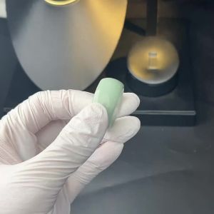 Authentic Original Jade Light Green Wide Ring Simple for Men Fashionable Jewelry Gift