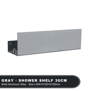White Shower Shelf With Hook Aluminum Bathroom Items Toilet WC Corner Bath Caddy Shampoo Storage Rack Kitchen Wall Organizer