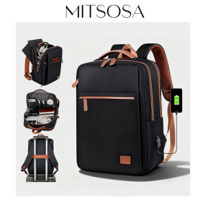 MITSOSA Large Capacity Backpack Mens and Womens Laptop Bag Business Travel Travel Backpack