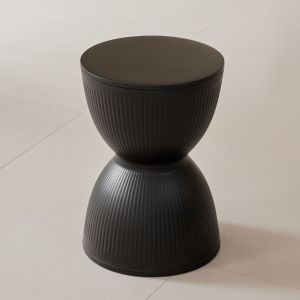 *SG Stock* Hourglass Shaped Stool Plastic Modern Style Household Round Stool Waterproof Design Multipurpose for Bathroom and Fitting Room Dressing Stool Dining Stool Coffee Table Sofa Side Table Bedside Table Shoe Stool Entrance Stool Plants Stand