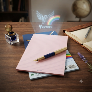 Victory Rainbow Pad | 80 Leaves 2 Pads | Perfect for Students Teachers & Office Use