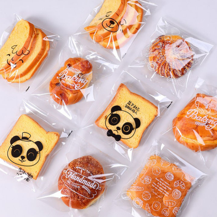 100 Bags Clear Bread Loaf Bags Grocery Produce Storage Bag Packing bag