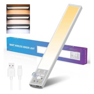 Rechargeable Night Light Magnetic Installation Design Adjustable Motion Sensor Lighting Suitable for Dark Areas Use