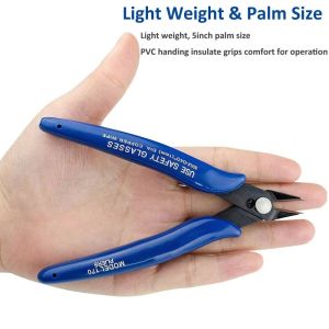 CANICECA Carbon Steel Diagonal Pliers Universal Blue Side Snips  Flush Pliers