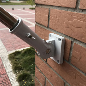 [Chinatera] อลูมิเนียม180องศาปรับเสาธงตัวยึดผนังธงฐานเสาธงเหล็กฉาก