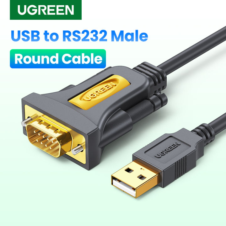 UGREEN 1M USB to DB9 RS-232 COM Port Serial PDA 9 DB9 Pin Cable Adapter ...