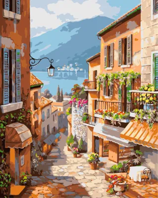 Framed Canvas 40x50cm Paint by Numbers Canvas Painting /Good Quality DIY Painting by number - Mountain Deer