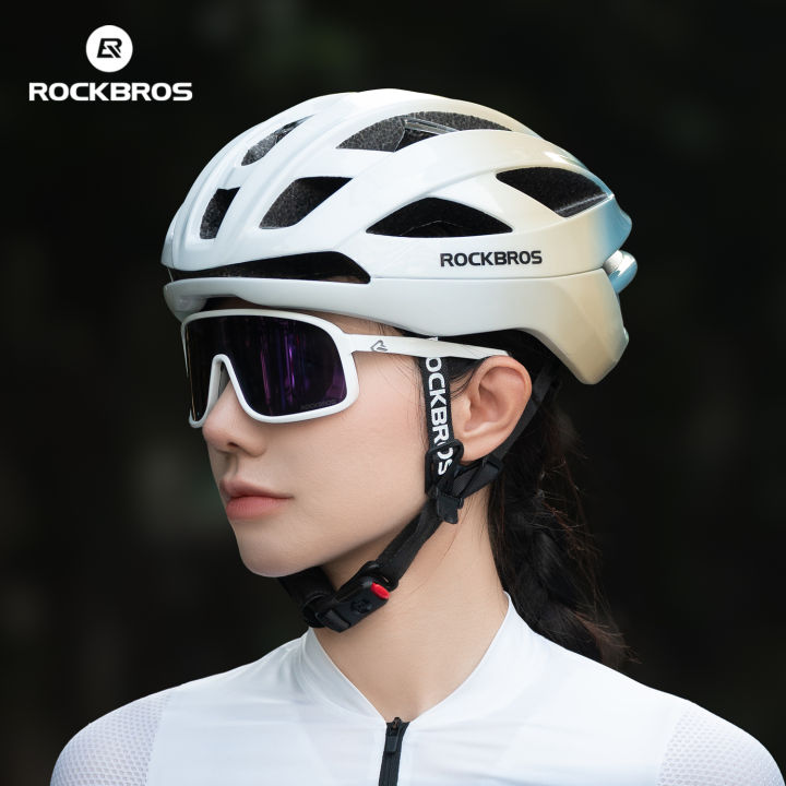 bicycle helmet lazada malaysia ROCKBROS Bicycle Helmet Keel Integrated Molding Cycling Helmet Men Women  MTB Road Bike Safety Helmets Cycling Equipment 58-62cm