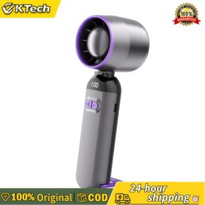 【Free Shipping】 Mini Portable Fan with Digital Display Adjustable Speed Handheld Electric Fan for Home and Travel
